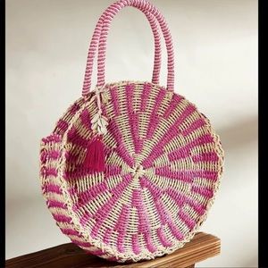 Round braided satchel